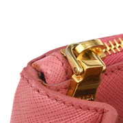 Prada Pink Leather Galleria 2way Tote Handbag 117 134728