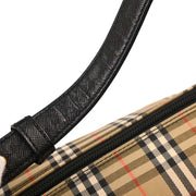 Burberry Beige Black Canvas House Check Handbag 134733
