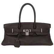 Hermes Ebene Taurillon Clemence Shoulder Birkin Handbag 110ASquare:J 134734