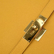 Hermes Jaune Courchevel Kelly Sport GM Shoulder Bag  Circle:X 29X 134735