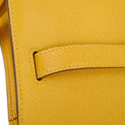 Hermes Jaune Courchevel Kelly Sport GM Shoulder Bag  Circle:X 29X 134735