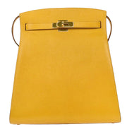Hermes Jaune Courchevel Kelly Sport GM Shoulder Bag  Circle:X 29X 134735