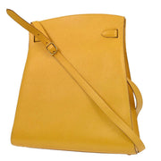 Hermes Jaune Courchevel Kelly Sport GM Shoulder Bag  Circle:X 29X 134735