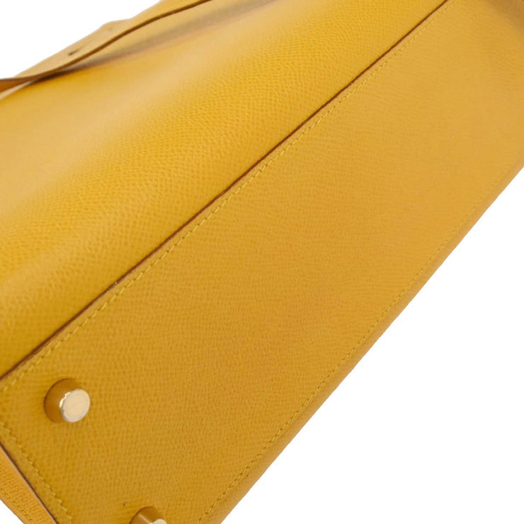 Hermes Jaune Courchevel Kelly Sport GM Shoulder Bag  Circle:X 29X 134735