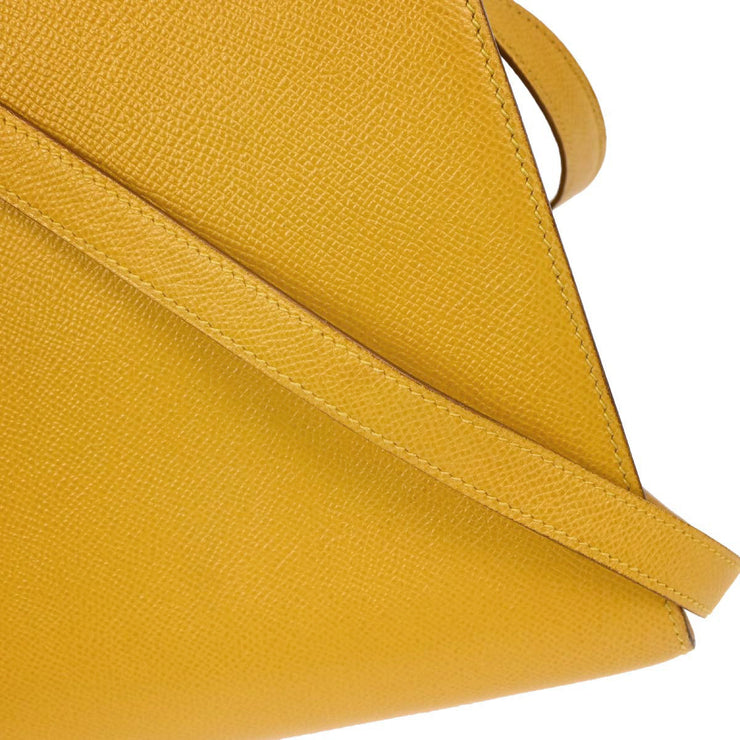 Hermes Jaune Courchevel Kelly Sport GM Shoulder Bag  Circle:X 29X 134735