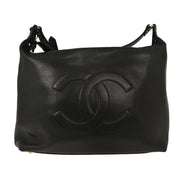 Chanel Black Calfskin Shoulder Bag 134736