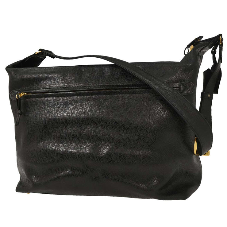 Chanel Black Calfskin Shoulder Bag 134736