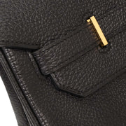 Hermes Black Ardennes Birkin 40 Handbag C.30Square:B 134739