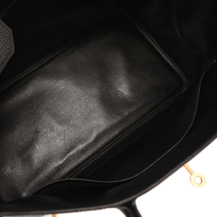 Hermes Black Ardennes Birkin 40 Handbag C.30Square:B 134739