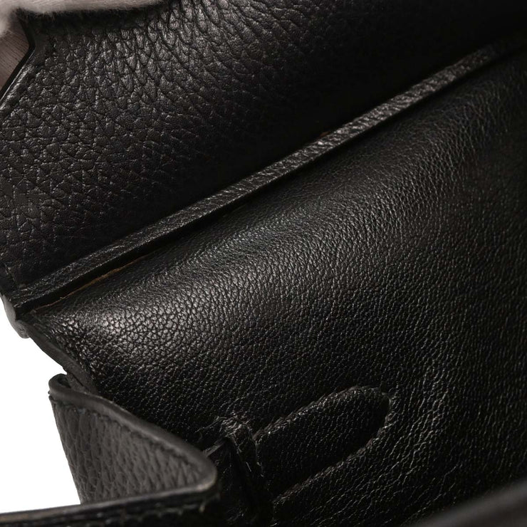Hermes Black Ardennes Birkin 40 Handbag C.30Square:B 134739