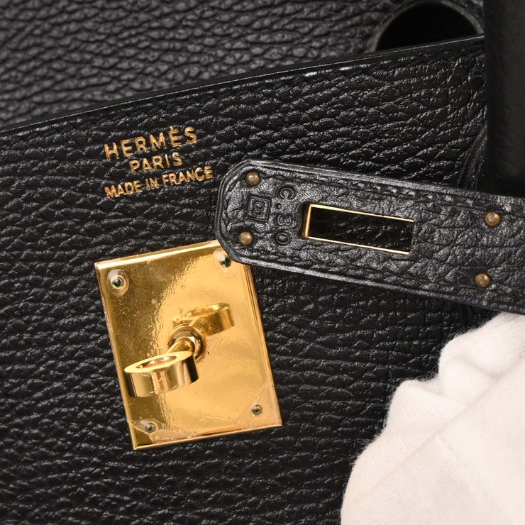 Hermes Black Ardennes Birkin 40 Handbag C.30Square:B 134739