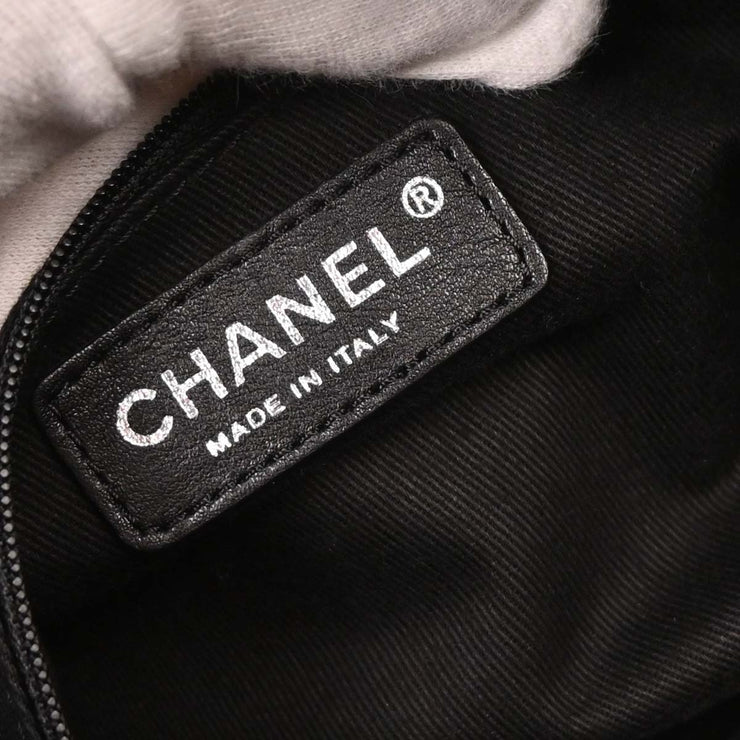 Chanel Black Paris New-York Travel Duffle Bag 134740