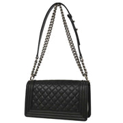 Boy Chanel Black Calfskin Medium Shoulder Bag 134742