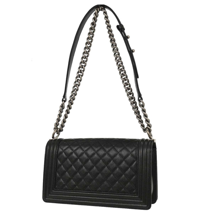 Boy Chanel Black Calfskin Medium Shoulder Bag 134742