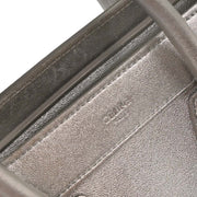 Celine Silver Leather Nano Luggage Tote Bag S-CU-4118 134745