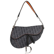 Christian Dior Navy Canvas Flight Trotter Saddle Handbag 06-RU-0095 134750