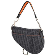 Christian Dior Navy Canvas Flight Trotter Saddle Handbag 06-RU-0095 134750