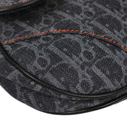 Christian Dior Navy Canvas Flight Trotter Saddle Handbag 06-RU-0095 134750
