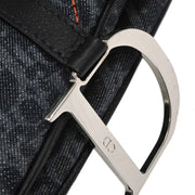 Christian Dior Navy Canvas Flight Trotter Saddle Handbag 06-RU-0095 134750