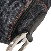 Christian Dior Navy Canvas Flight Trotter Saddle Handbag 06-RU-0095 134750
