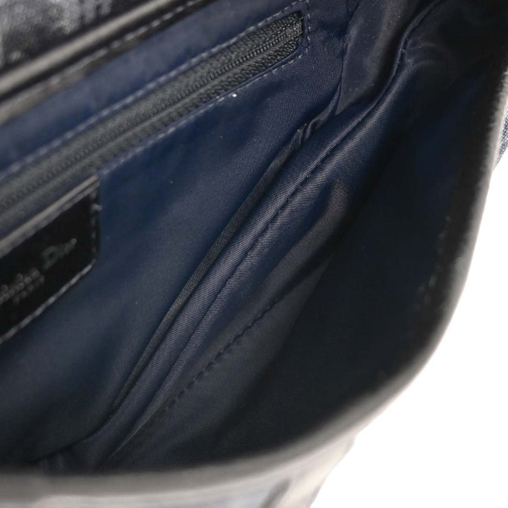 Christian Dior Navy Canvas Flight Trotter Saddle Handbag 06-RU-0095 134750