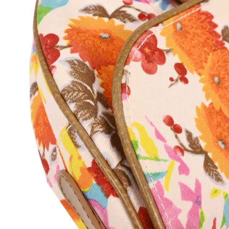 Christian Dior Multicolor Floral Saddle Handbag 06-RU-1015 134751