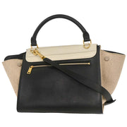 Celine Black White Trapeze 2way Handbag U-CU-0114 134753