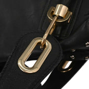 Chloe Black Suede Paraty 2way Handbag 04-12-50-65 B1HH4G 134754