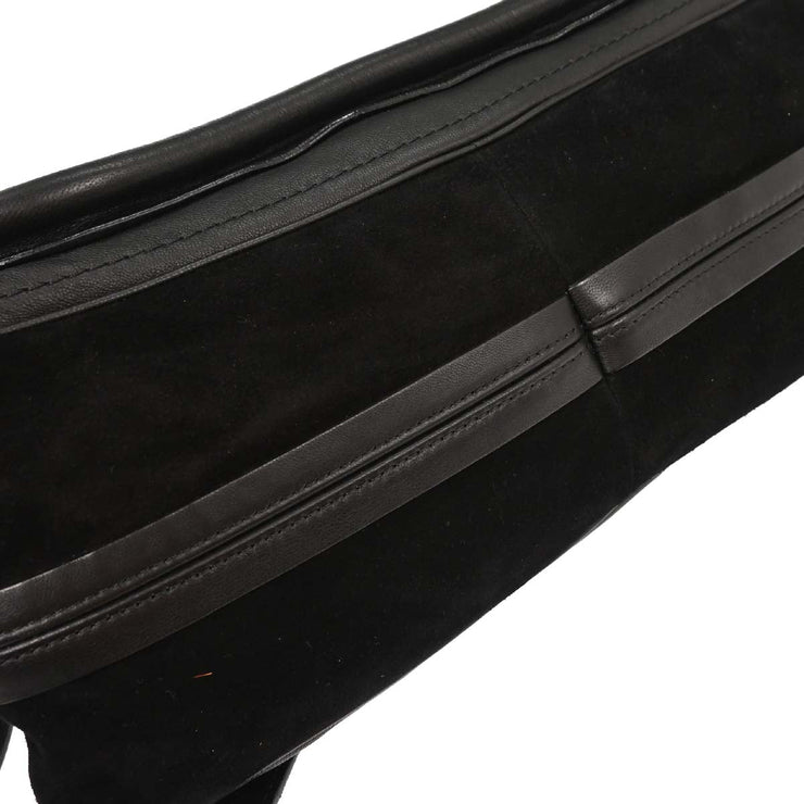 Chloe Black Suede Paraty 2way Handbag 04-12-50-65 B1HH4G 134754