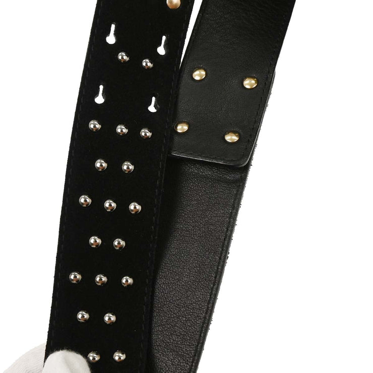 Chloe Black Suede Paraty 2way Handbag 04-12-50-65 B1HH4G 134754