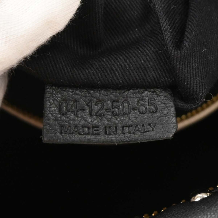 Chloe Black Suede Paraty 2way Handbag 04-12-50-65 B1HH4G 134754