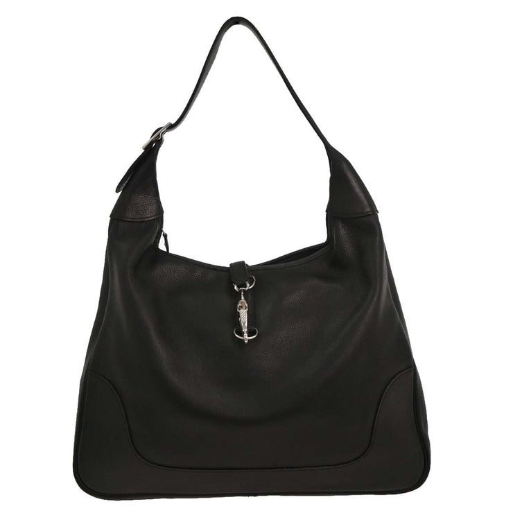 Hermes Black Evergrain Trim 38 Handbag PSquare:J79 134755