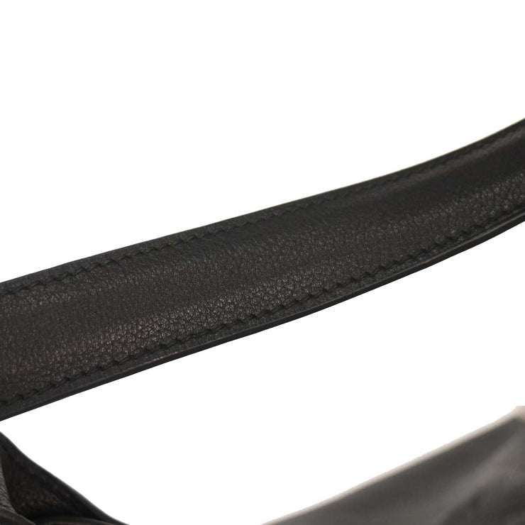 Hermes Black Evergrain Trim 38 Handbag PSquare:J79 134755