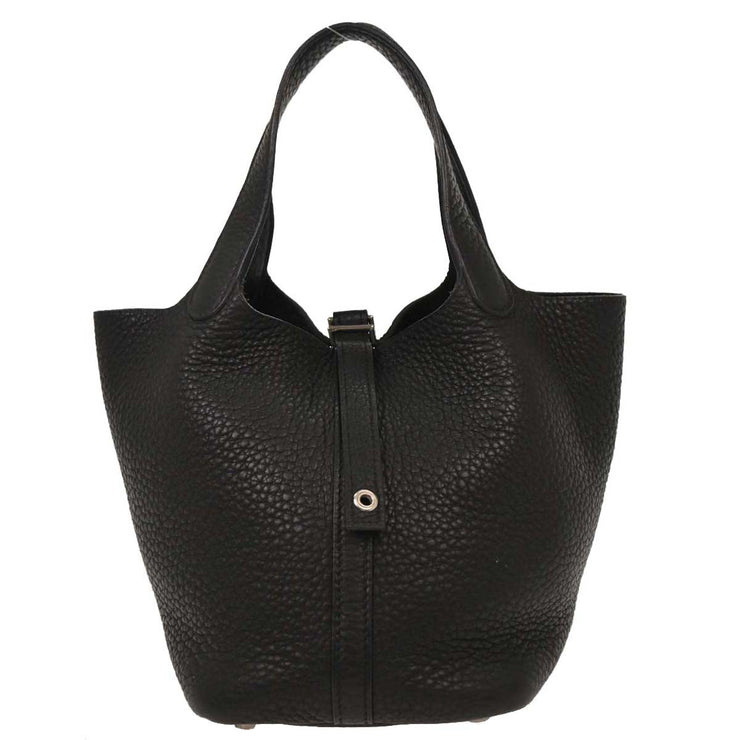 Hermes Black Taurillon Clemence Picotin Lock 18 PM Handbag COSquare:L 134757