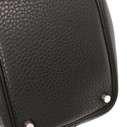 Hermes Black Taurillon Clemence Picotin Lock 18 PM Handbag COSquare:L 134757