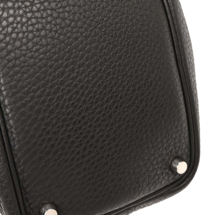 Hermes Black Taurillon Clemence Picotin Lock 18 PM Handbag COSquare:L 134757