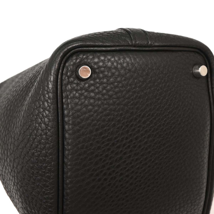Hermes Black Taurillon Clemence Picotin Lock 18 PM Handbag COSquare:L 134757