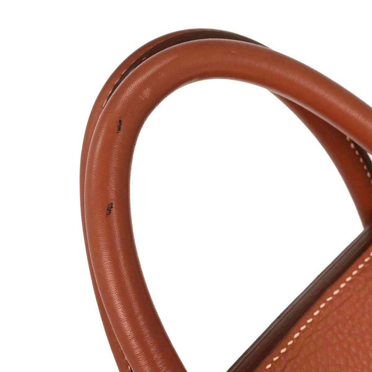 Hermes Brique Togo Haut a Courroies 50 Handbag 14MSquare:B 134762