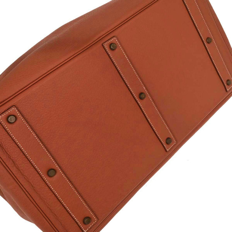 Hermes Brique Togo Haut a Courroies 50 Handbag 14MSquare:B 134762