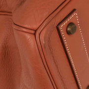 Hermes Brique Togo Haut a Courroies 50 Handbag 14MSquare:B 134762