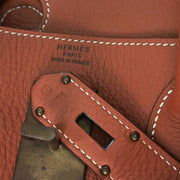 Hermes Brique Togo Haut a Courroies 50 Handbag 14MSquare:B 134762
