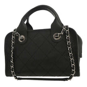 Chanel Black Calfskin Bowling Bag 134765