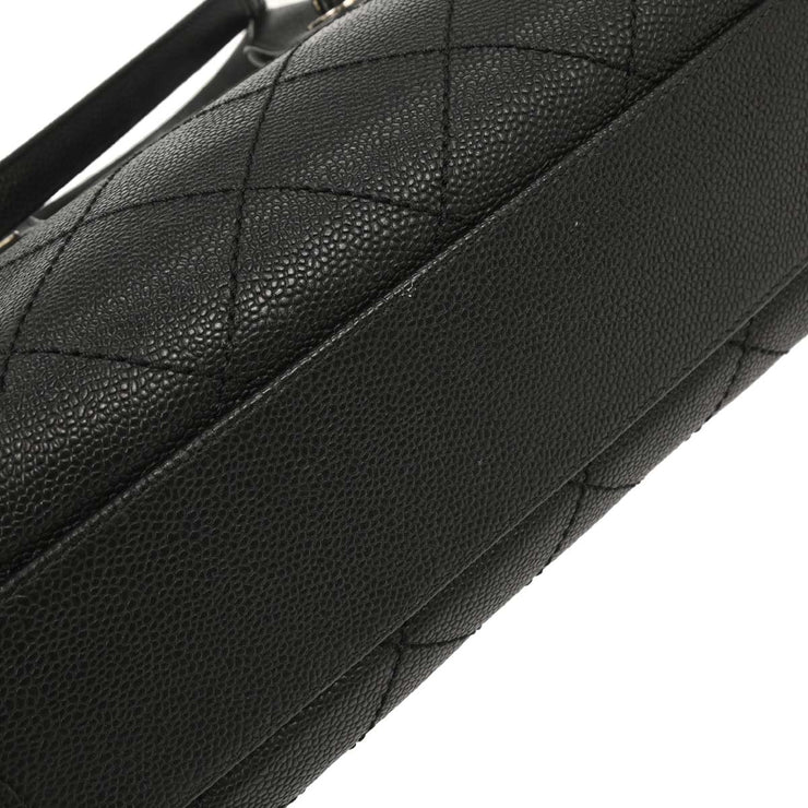 Chanel Black Calfskin Bowling Bag 134765