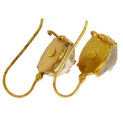 Chanel Piercing Earrings Clear Button 99P 134767