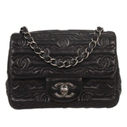 Chanel Black Calfskin Mini Classic Square Flap Bag 17 134773