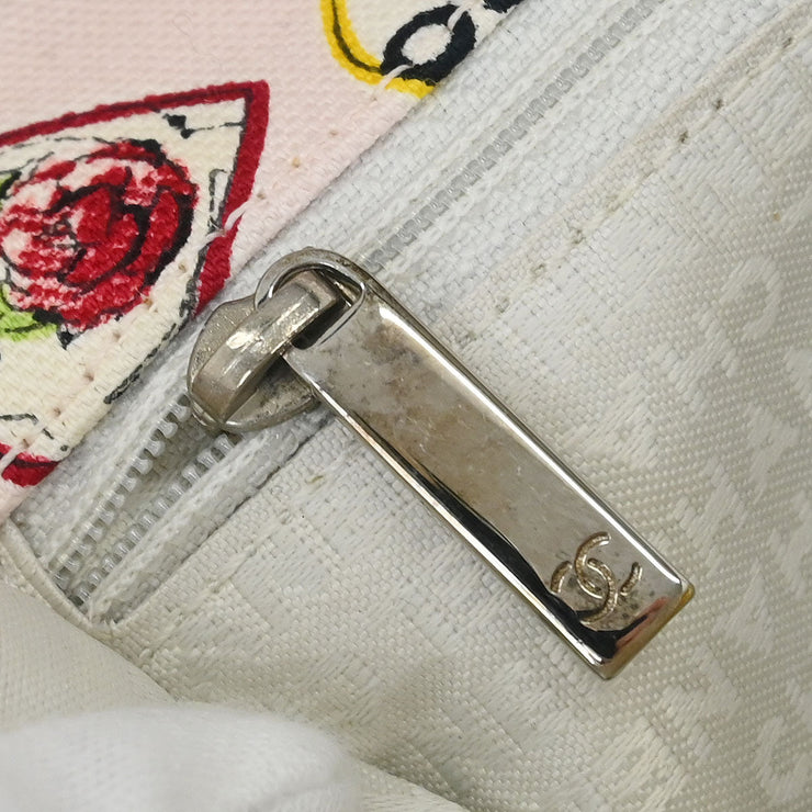 Chanel Pink Canvas Valentine Chain Shoulder Bag 134778