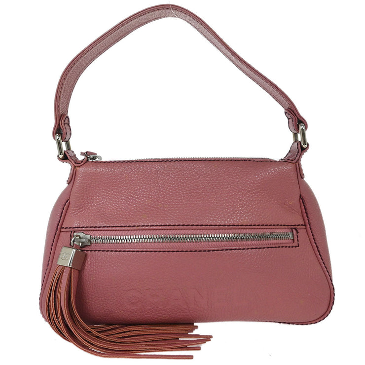 Chanel Pink Calfskin Handbag 134779