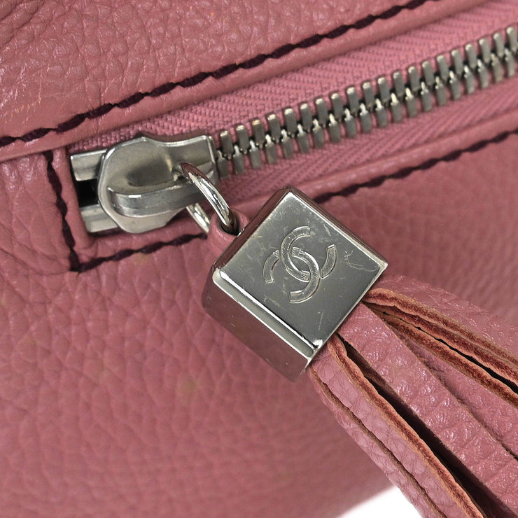 Chanel Pink Calfskin Handbag 134779