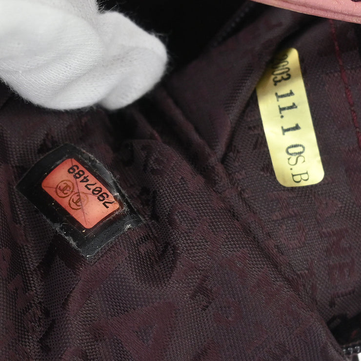 Chanel Pink Calfskin Handbag 134779