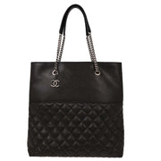 Chanel Black Calfskin Urban Delight Tote Chain Handbag 134780